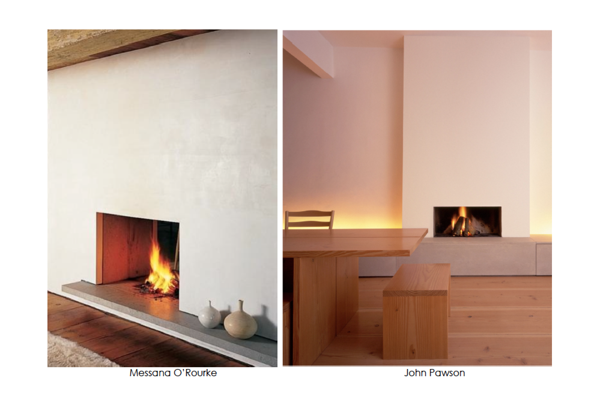 minimalist fireplaces
