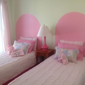 pink and green children room