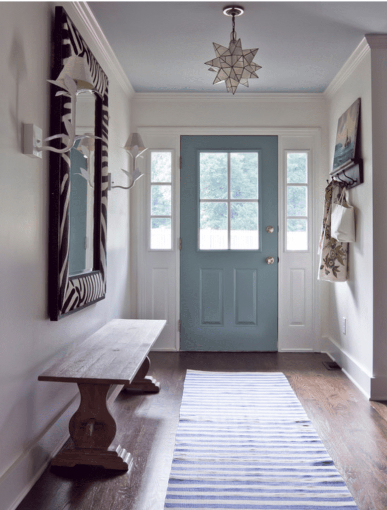 front door color light blue