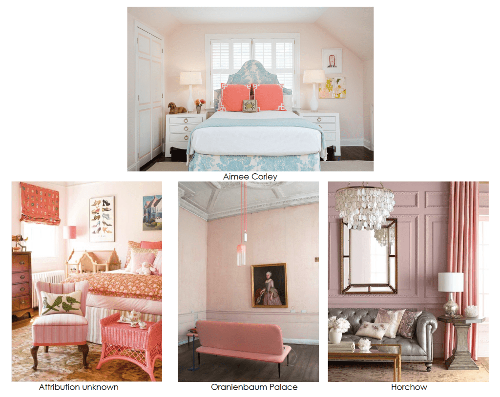 pastel pink rooms