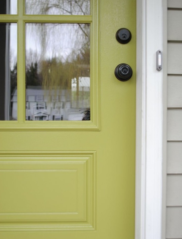 chartreuse front door