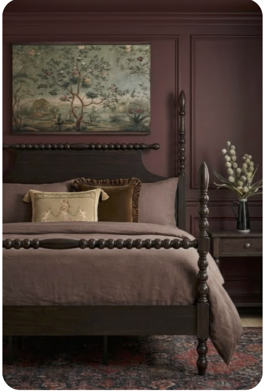 Plum Noir bedroom