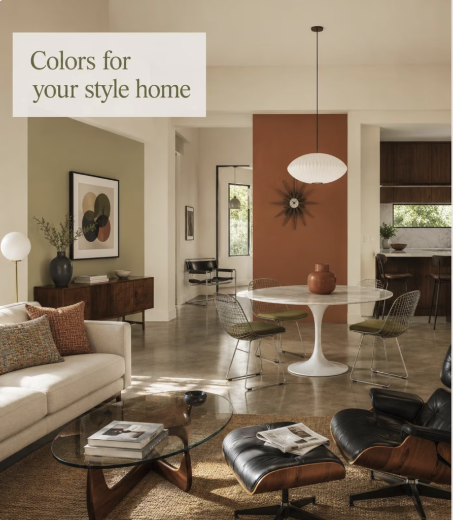 Paint colors for an open plan